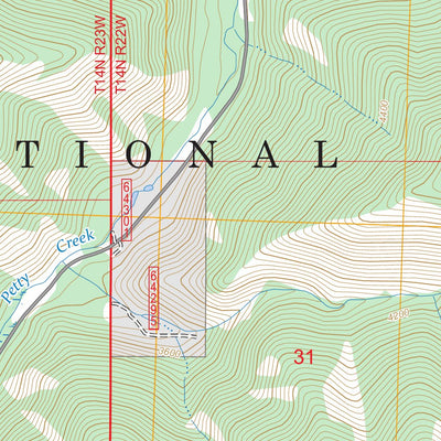 Petty Mountain, MT FSTopo Preview 2