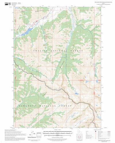 Phi Kappa Mountain, ID FSTopo Preview 1