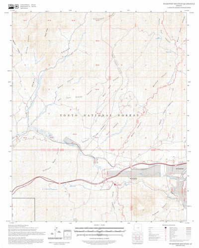 Picketpost Mountain, AZ FSTopo Preview 1