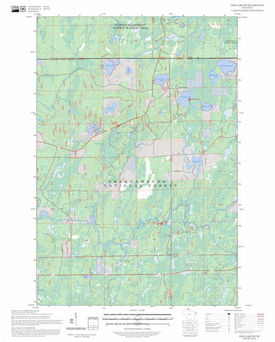 Pike Lake NW, WI FSTopo Preview 1