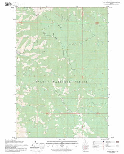 Pine Creek Ridge, ID FSTopo Preview 1