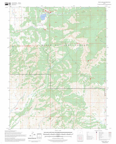 Pine Lake, UT FSTopo Preview 1