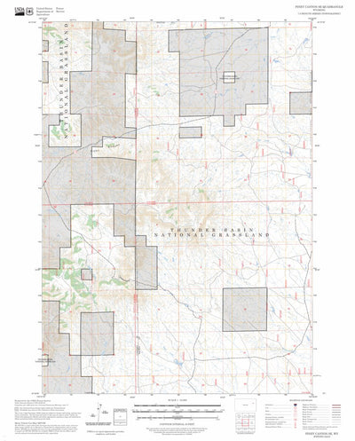Piney Canyon SE, WY FSTopo Preview 1