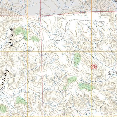 Piney Canyon SW, WY FSTopo Preview 3