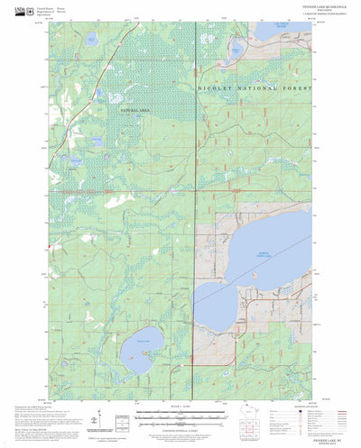 Pioneer Lake, WI FSTopo Preview 1