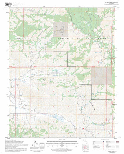 Piute Peak, CA FSTopo Preview 1