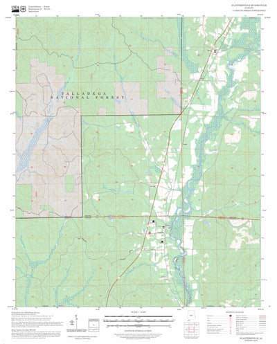 Plantersville, AL FSTopo Preview 1