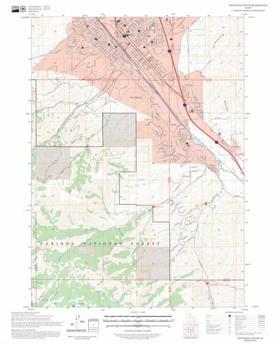 Pocatello South, ID FSTopo Preview 1