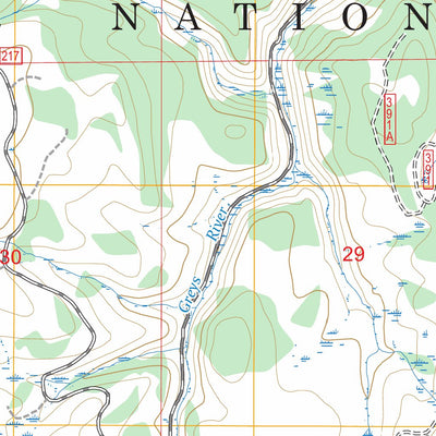 Poison Meadows, WY FSTopo Preview 2