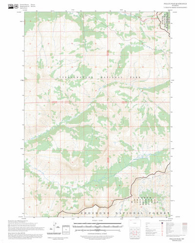 Pollux Peak, WY FSTopo Preview 1
