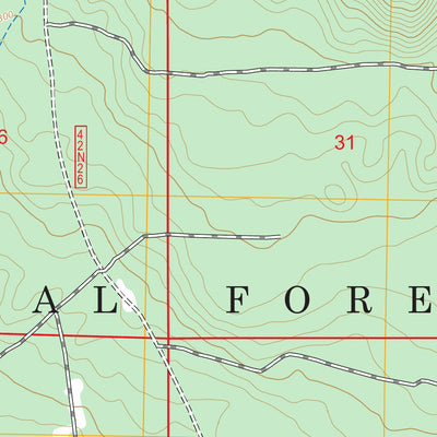 Porcupine Butte, CA FSTopo Preview 2
