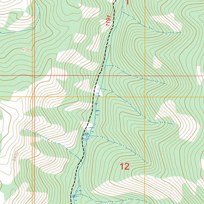 Porcupine Creek, WY FSTopo Preview 2
