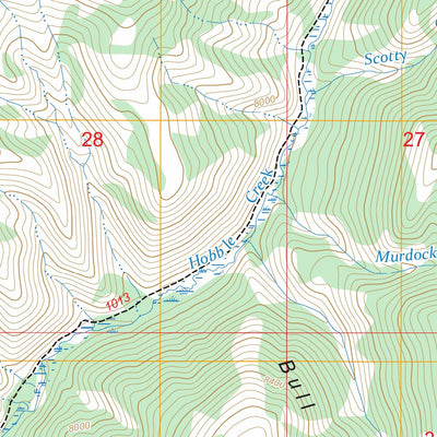 Porcupine Creek, WY FSTopo Preview 3
