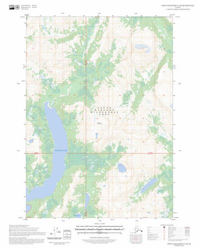 Port Alexander D-3 SW, AK FSTopo Preview 1