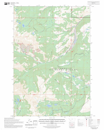 Potosi Peak, MT FSTopo Preview 1
