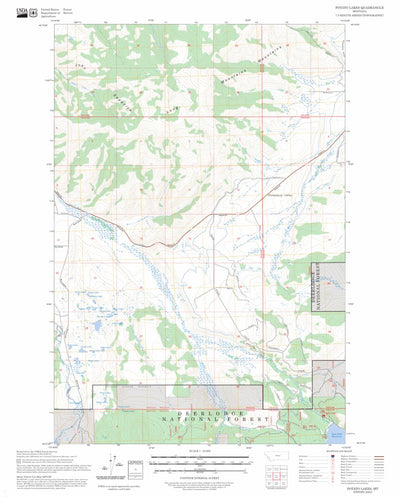 Potato Lakes, MT FSTopo Preview 1