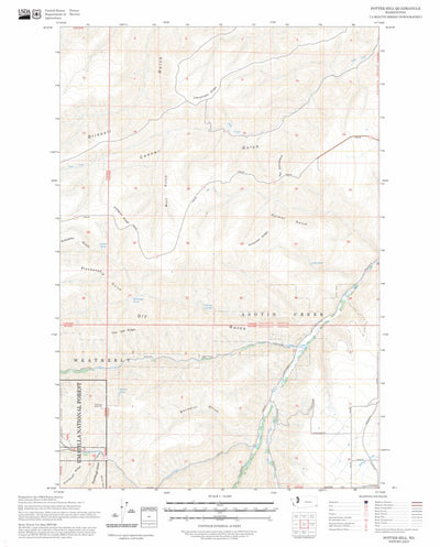Potter Hill, WA FSTopo Preview 1