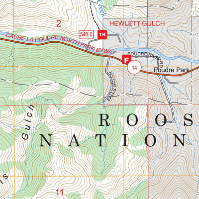 Poudre Park, CO FSTopo Preview 2