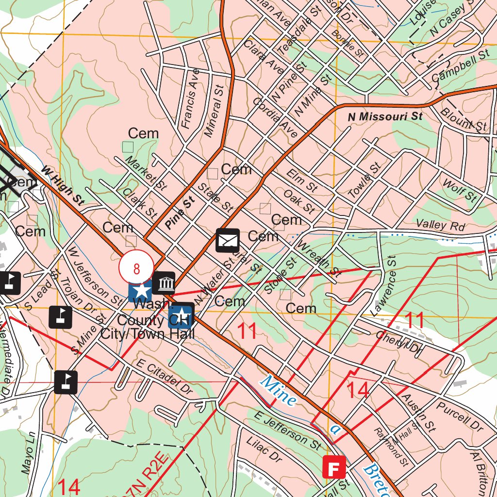 Potosi, MO FSTopo Map by US Forest Service - Topo | Avenza Maps
