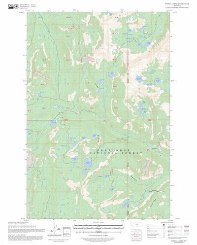 Pozega Lakes, MT FSTopo Preview 1
