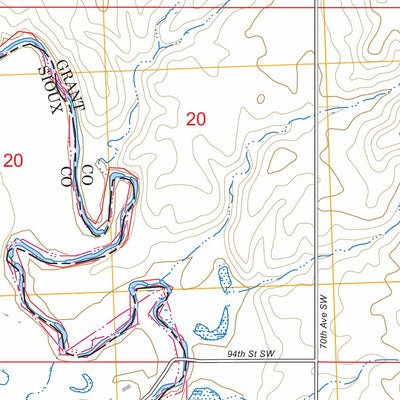 Pretty Rock Butte SE, ND FSTopo Preview 3