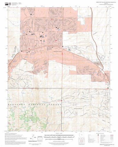 Prescott Valley South, AZ FSTopo Preview 1