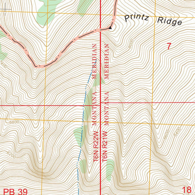 Printz Ridge, MT FSTopo Preview 3