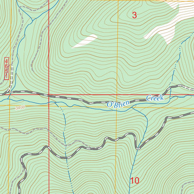 Pulpit Mountain, MT FSTopo Preview 2
