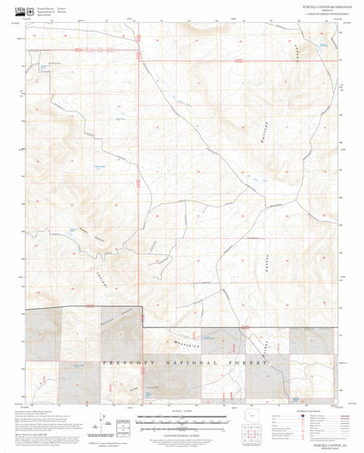 Purcell Canyon, AZ FSTopo Preview 1