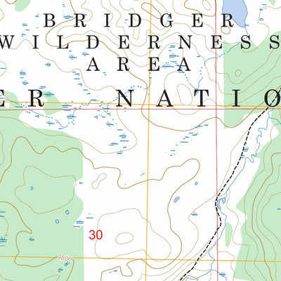 Raid Lake, WY FSTopo Preview 2