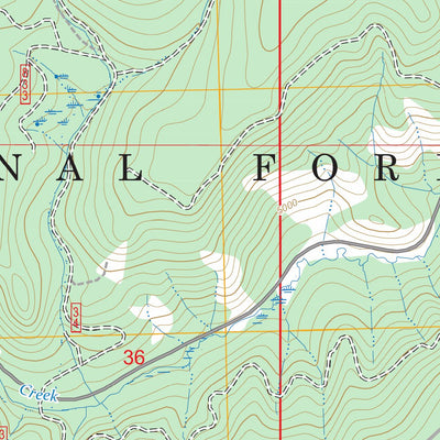 Rail Creek Butte, OR FSTopo Preview 2