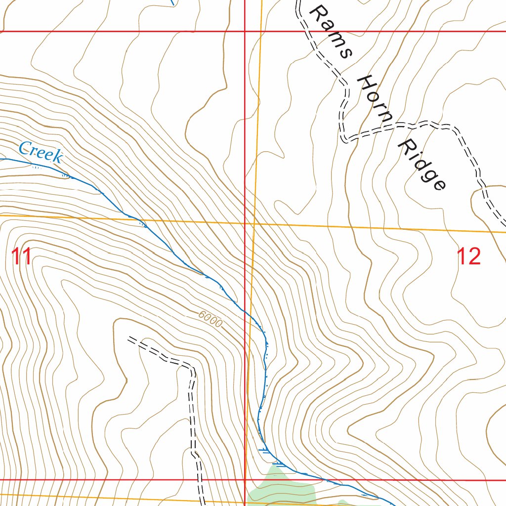 Rams Horn Ridge, ID FSTopo Map by US Forest Service - Topo | Avenza Maps