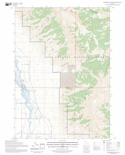 Ramshorn Canyon, ID FSTopo Preview 1
