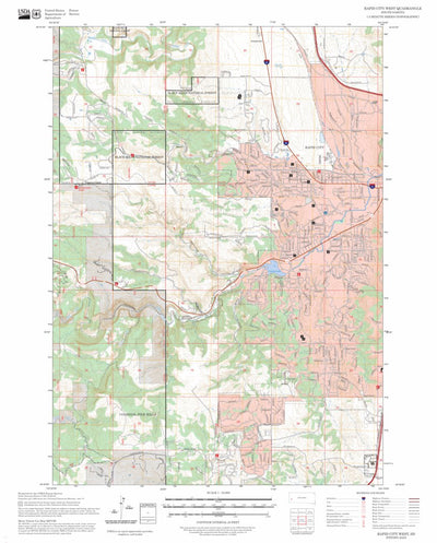 Rapid City West, SD FSTopo Preview 1