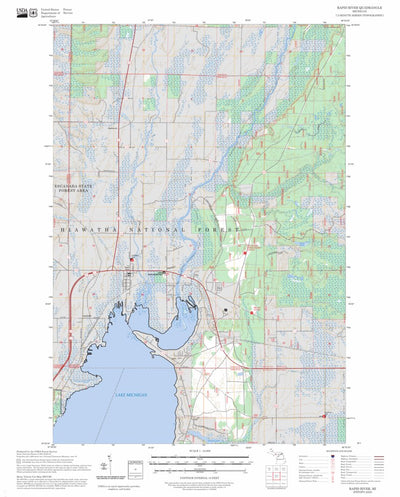 Rapid River, MI FSTopo Preview 1