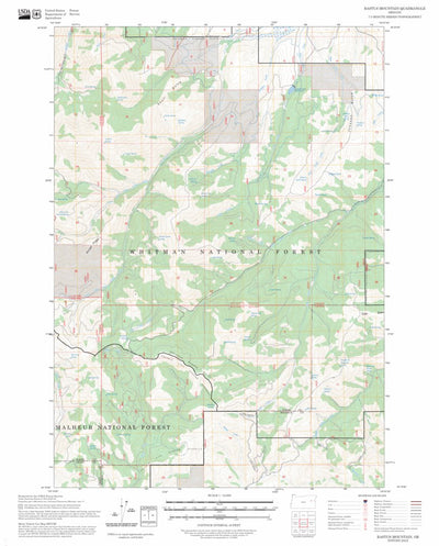 Rastus Mountain, OR FSTopo Preview 1