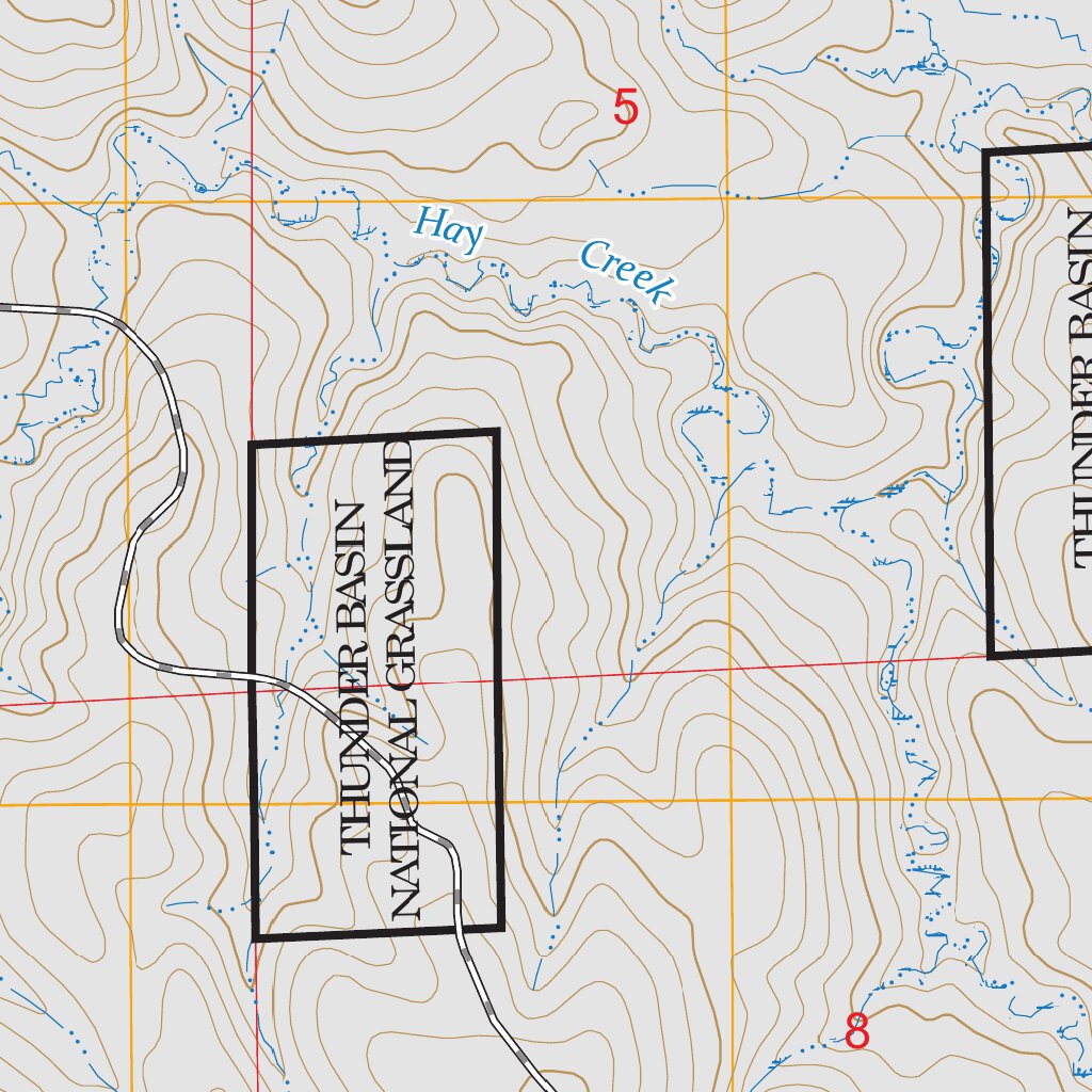 Rattlesnake Draw, WY FSTopo Map by US Forest Service - Topo | Avenza Maps
