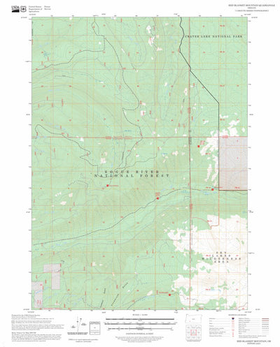 Red Blanket Mountain, OR FSTopo Preview 1