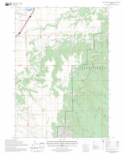 Red Canyon Creek, WY FSTopo Preview 1