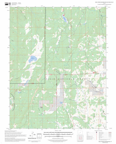 Red Creek Reservoir, UT FSTopo Preview 1