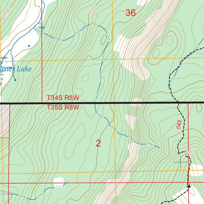 Red Creek Reservoir, UT FSTopo Preview 3