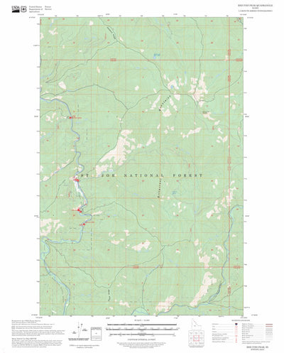 Red Ives Peak, ID FSTopo Preview 1