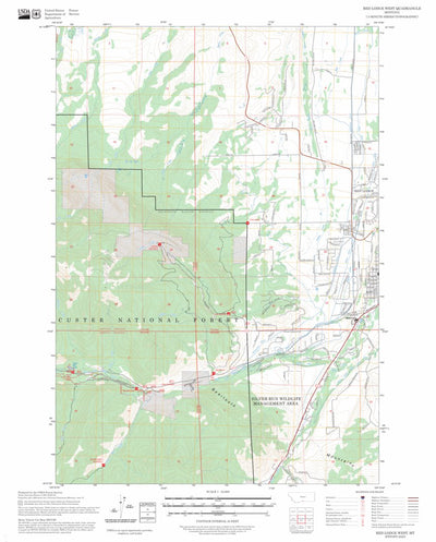 Red Lodge West, MT FSTopo Preview 1