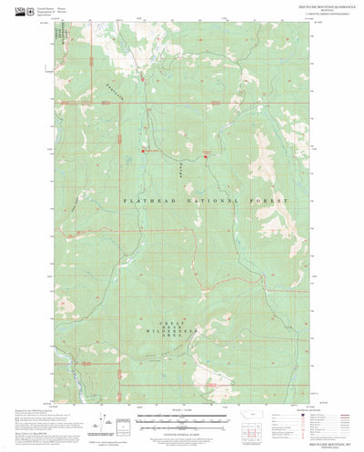 Red Plume Mountain, MT FSTopo Preview 1