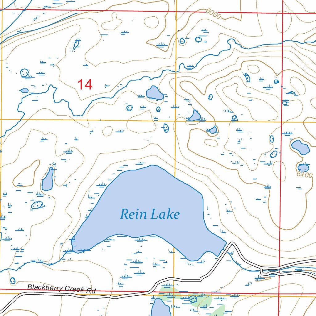 Rein Lake, MT FSTopo Map by US Forest Service - Topo | Avenza Maps