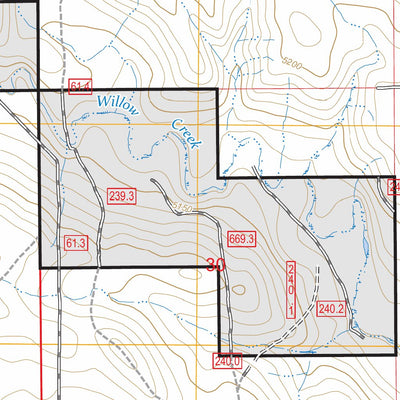 Reno Reservoir, CO FSTopo Preview 3