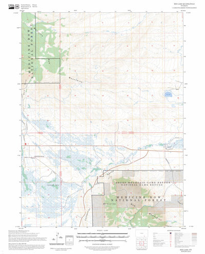 Rex Lake, WY FSTopo Preview 1