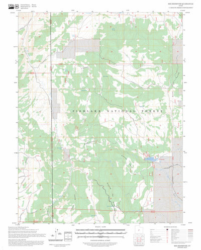 Rex Reservoir, UT FSTopo Preview 1