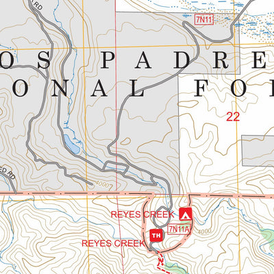 Reyes Peak, CA FSTopo Preview 2