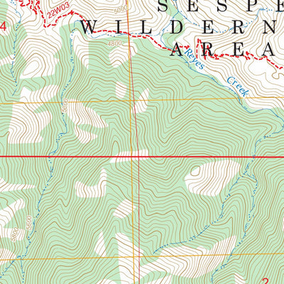 Reyes Peak, CA FSTopo Preview 3
